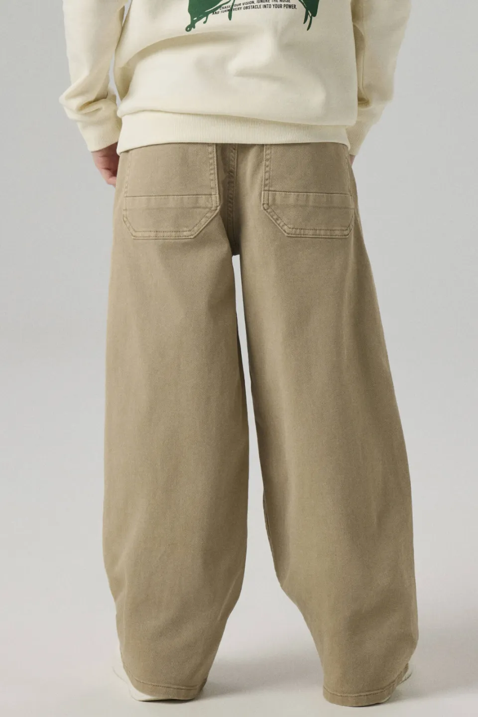 NAME IT KIDS loose fit jeans - zand, foto 5