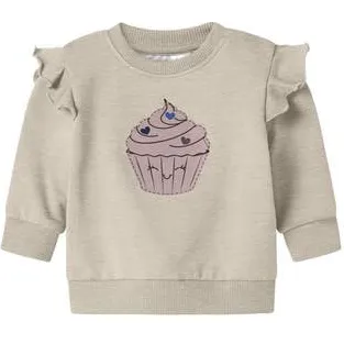 BABY sweater ecru Printopdruk | Sweater van NAME IT
