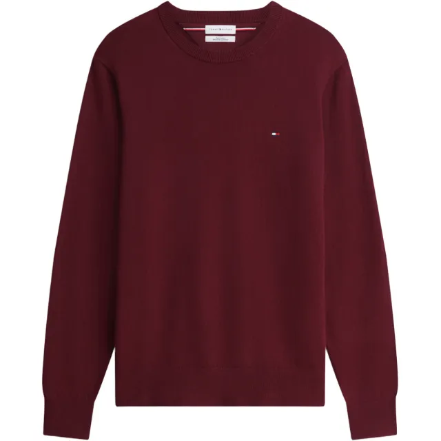 Tommy Hilfiger gebreide trui met kasjmier - burgundy