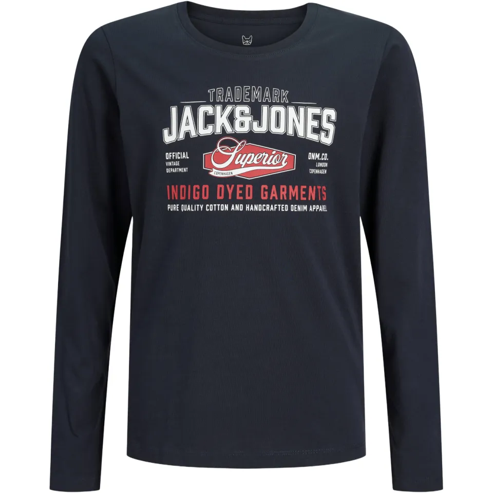 Jack & Jones longsleeve donkerblauw, foto 2