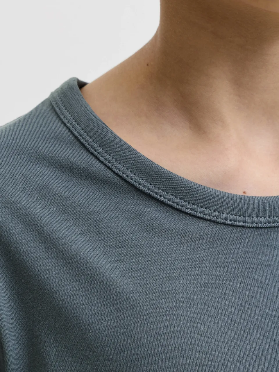 Jack & Jones T-shirt grijsblauw effen, foto 8