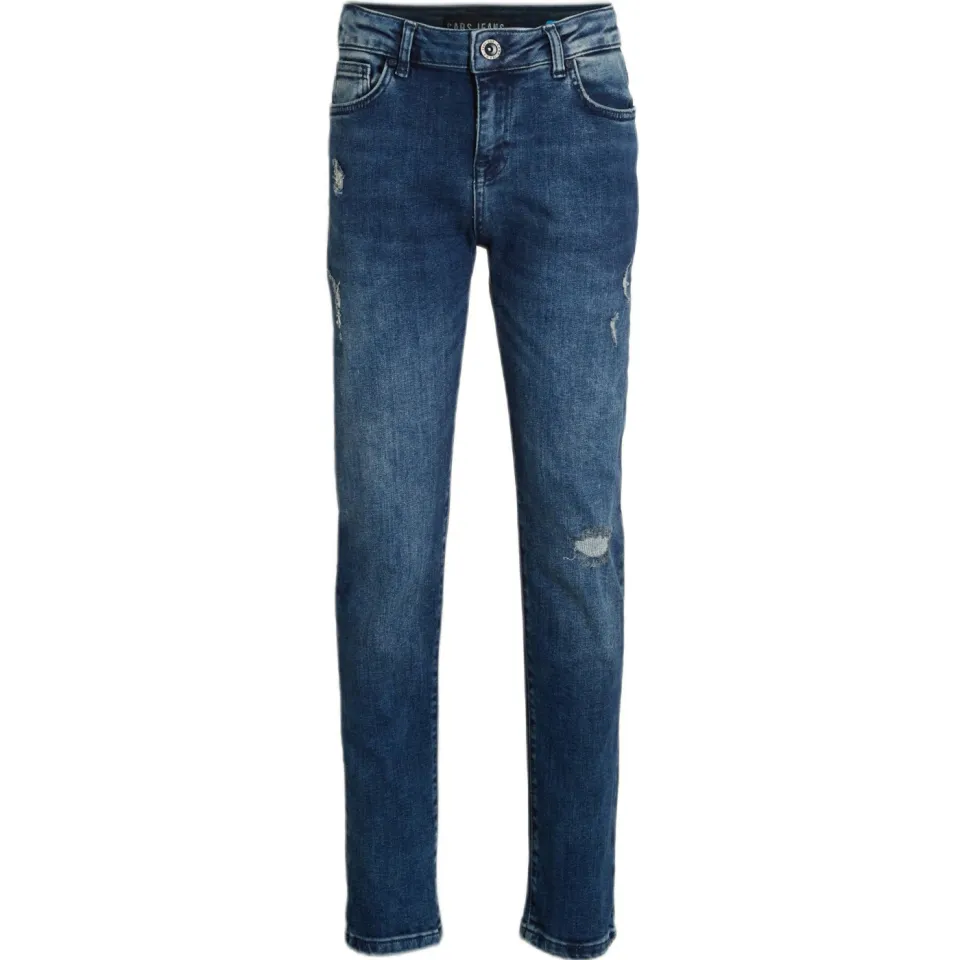 Cars ROCKY regular fit jeans met slijtage - donkerblauw, foto 2