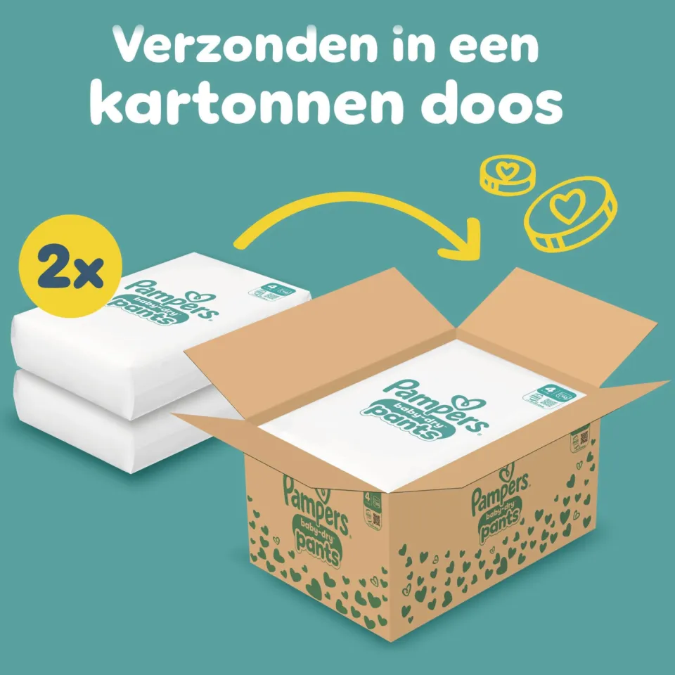 Pampers Baby Dry luierbroekjes maat 4 180 stuks