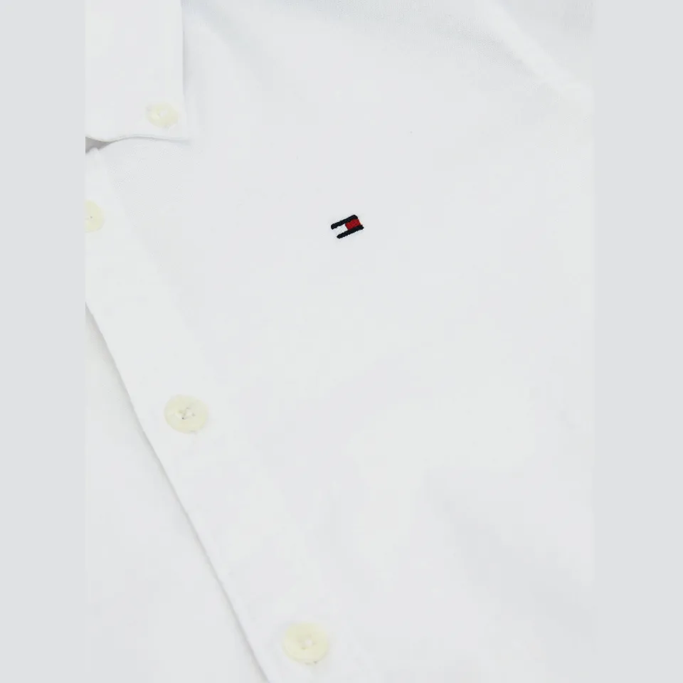 Tommy Hilfiger poplin overhemd wit, foto 7