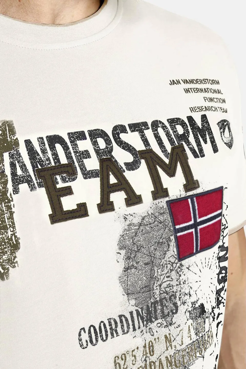 Jan Vanderstorm Sölve t-shirt wit, foto 5