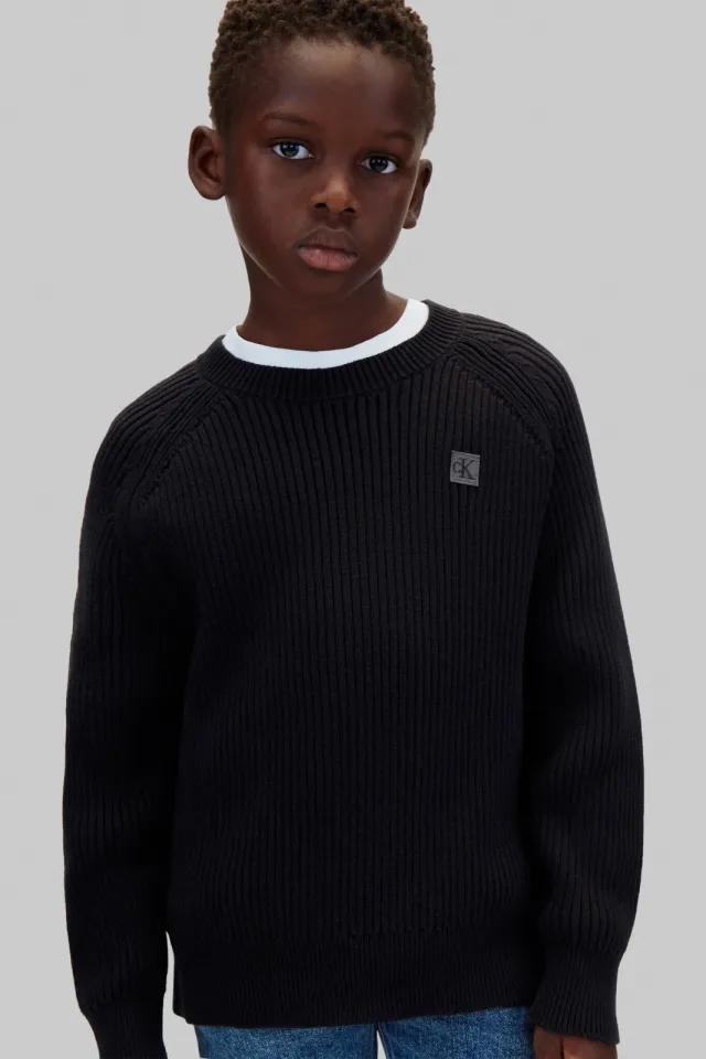 Calvin Klein gebreide sweater - zwart