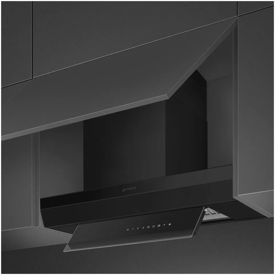Smeg KSGT74BLV inbouw afzuigkap zwart, foto 2