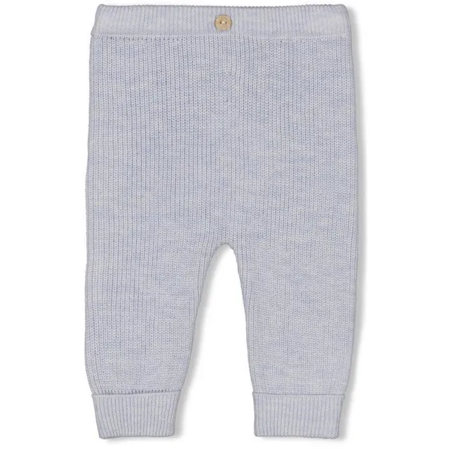 Feetje gebreide babybroek The Knits lichtblauw