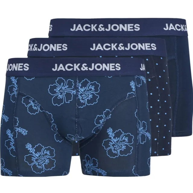 Jack & Jones boxershort JACANTHONY (set van 3) donkerblauw, foto 2