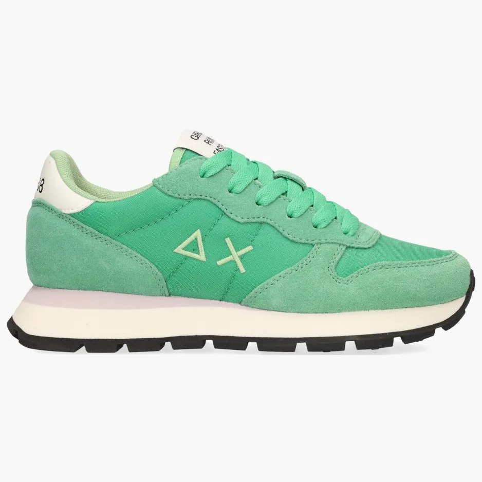 Sun68 Ally Solid Nylon lage sneakers groen
