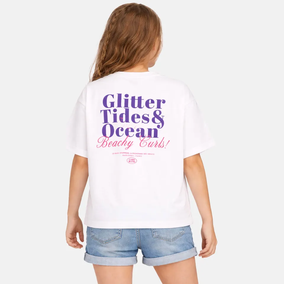 Cars T-shirt met backprint wit