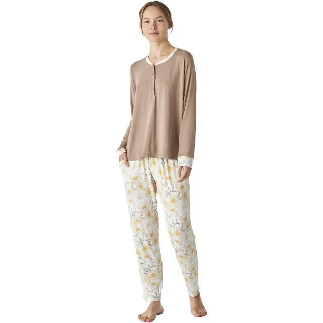 J&J Brothers JJBEP1301 pyjamaset bruin