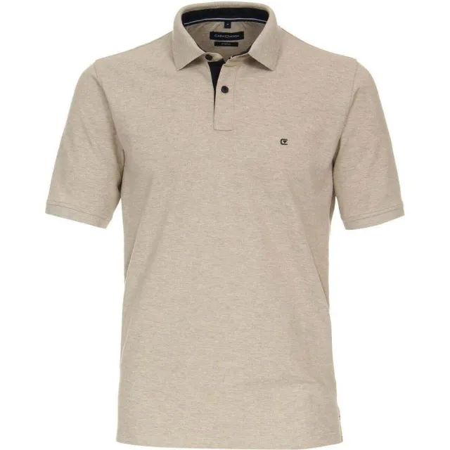 Casa Moda Polo Shirt Korte Mouw Casamoda Poloshirt Beige, foto 2