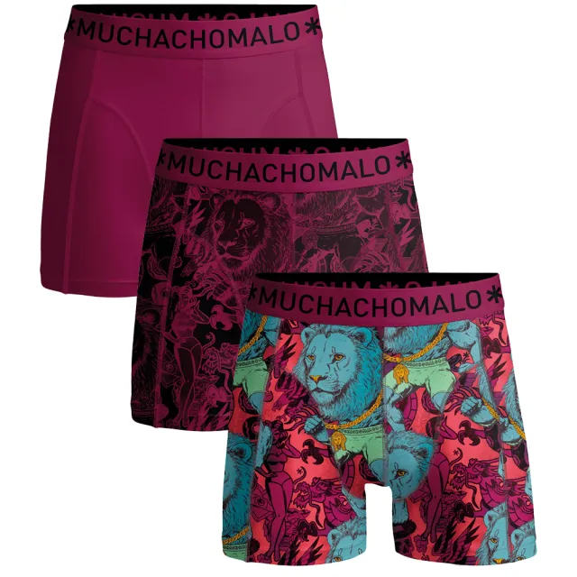 Muchachomalo Heren 3-pack Boxershorts Roze