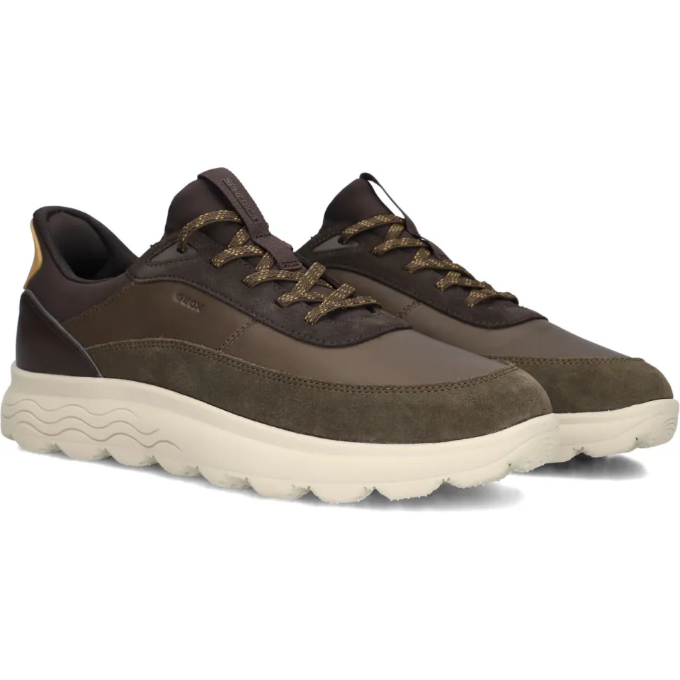 Geox U Spherica Plus lage sneakers donkergroen, foto 3