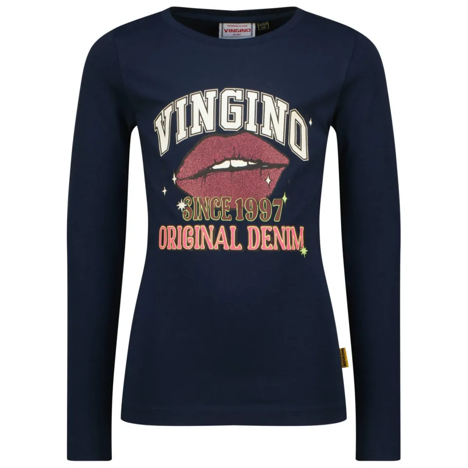 Vingino longsleeve met print donkerblauw, foto 3
