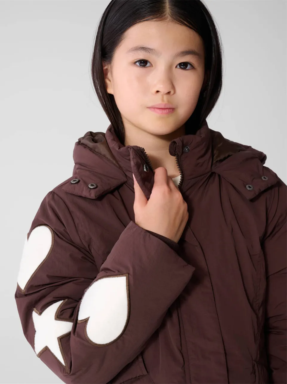 Shoeby winterparka donkerbruin, foto 7