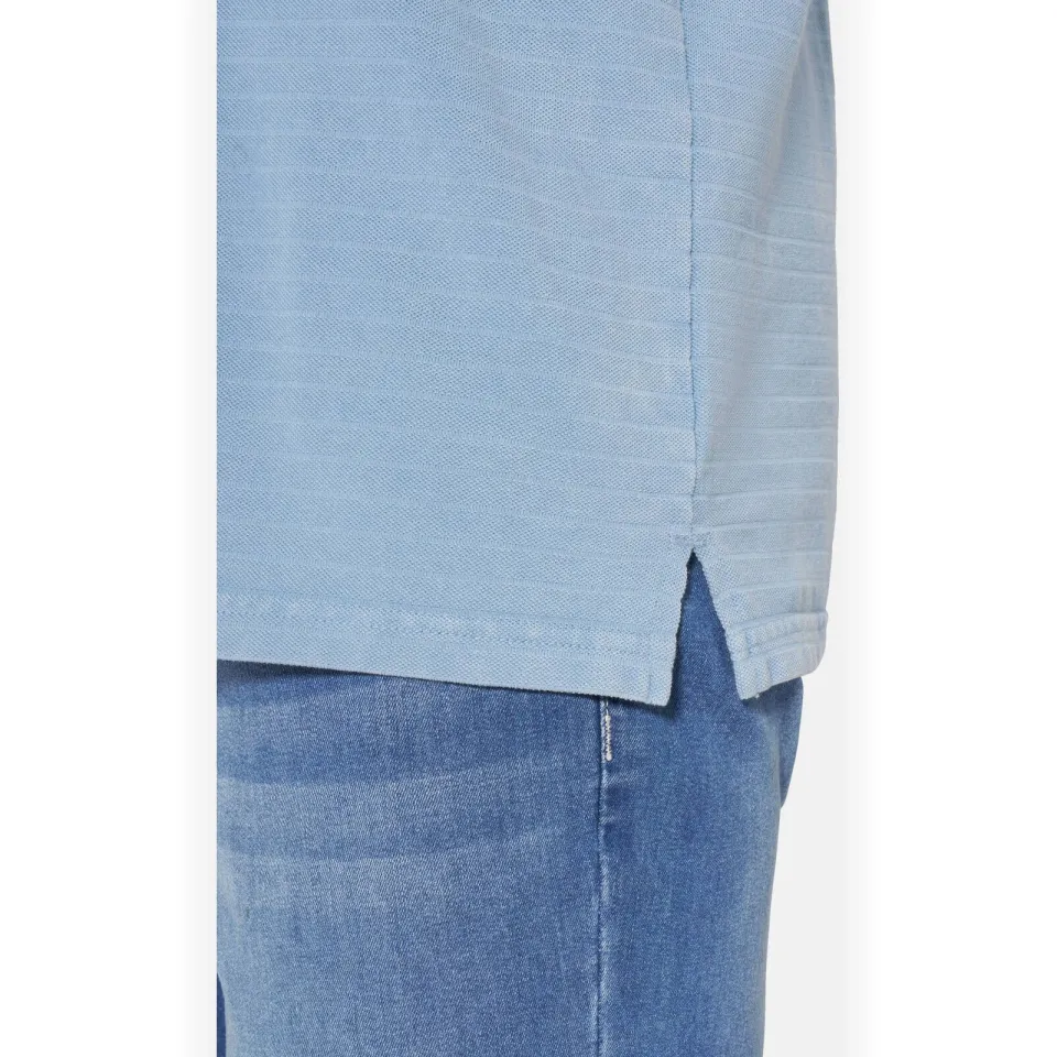 Jan Vanderstorm TAAGURD henley t-shirt blauw, foto 5