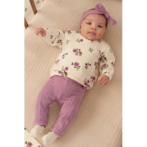 Feetje Afternoon Tea legging donkerroze lila, foto 6