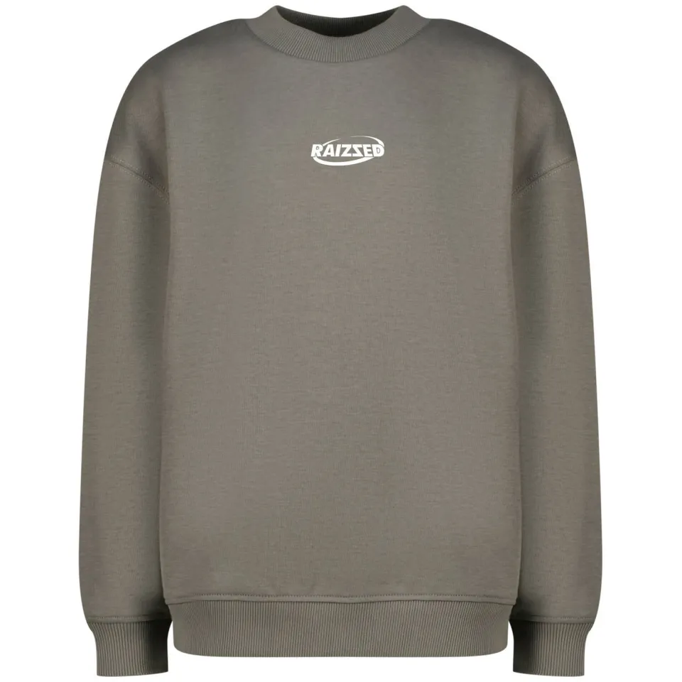 Raizzed sweater met backprint grijs, foto 2