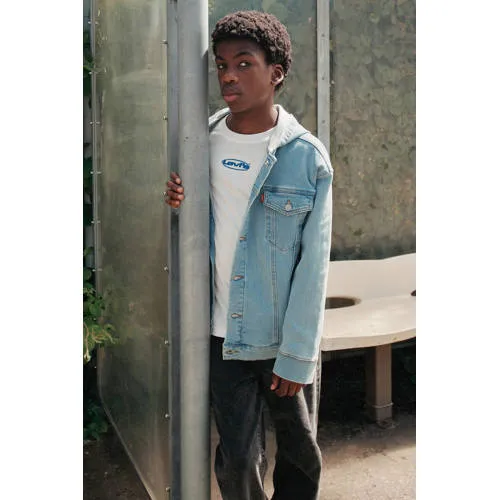 Levi's Kids longsleeve met backprint wit, foto 5