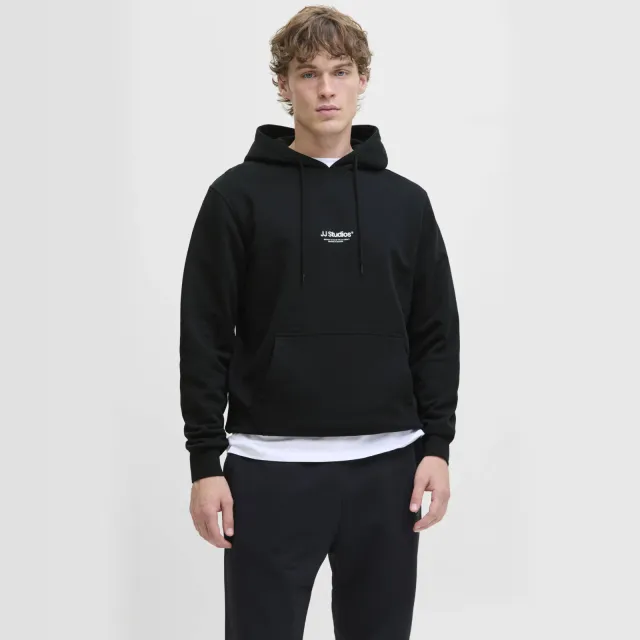 Jack & Jones ESSENTIALS hoodie zwart Black