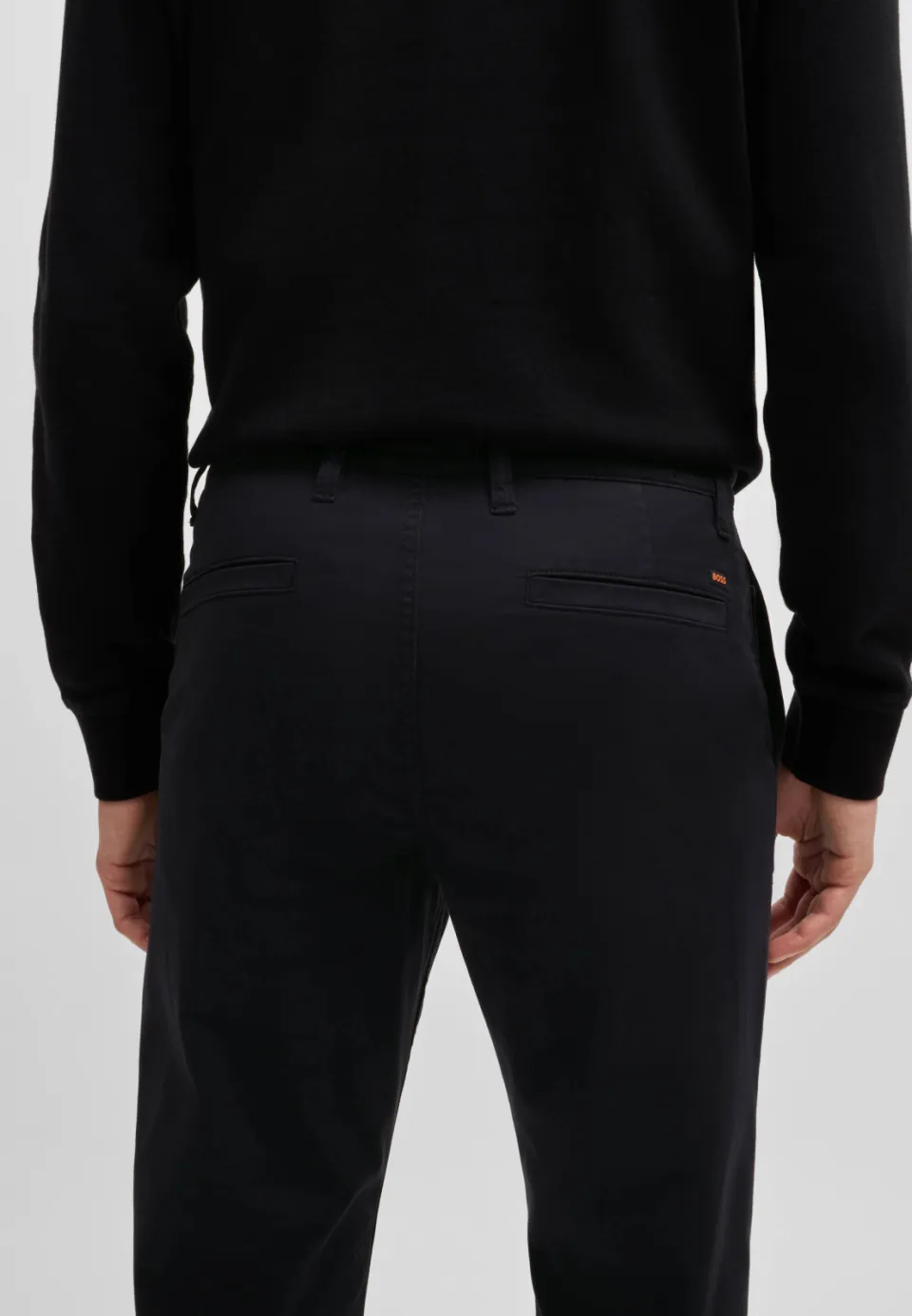 Boss Satin chino zwart, foto 4