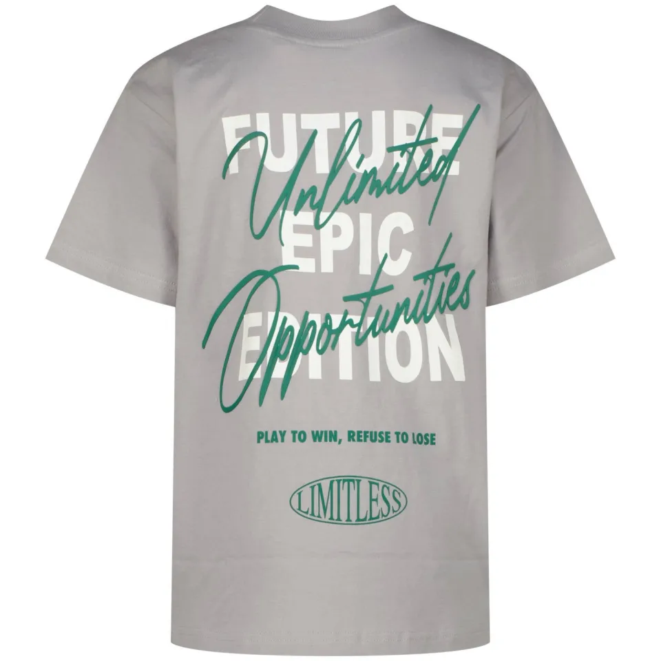 Raizzed T-shirt met backprint grijs, foto 4