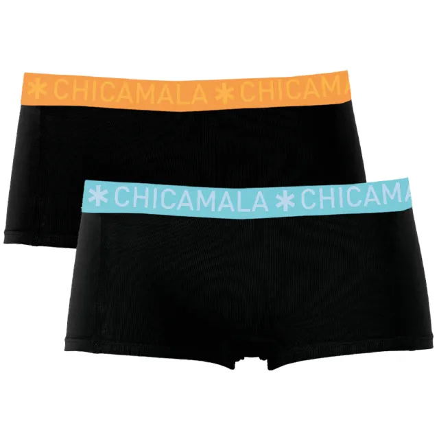 Muchachomalo Meisjes 2-pack Boxershorts Zwart