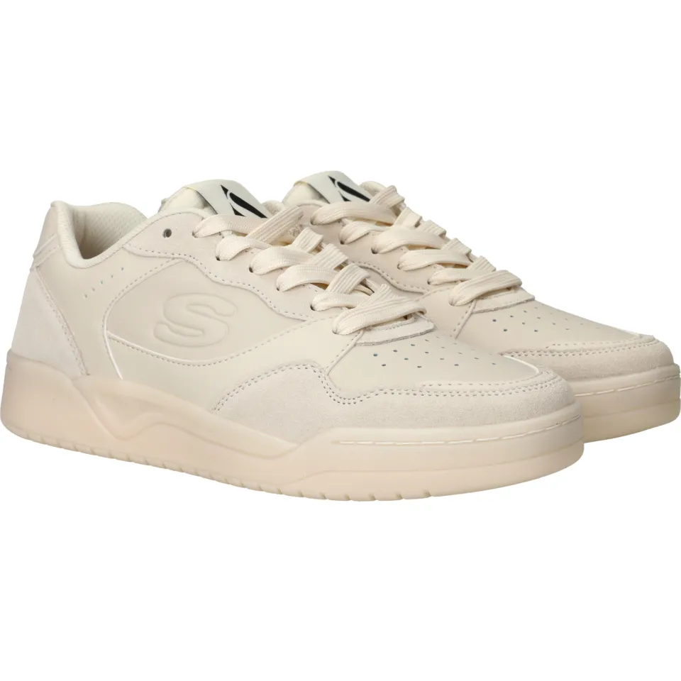 Skechers Koopa Court Volley Low Varsity Sneakers Heren Beige, foto 3