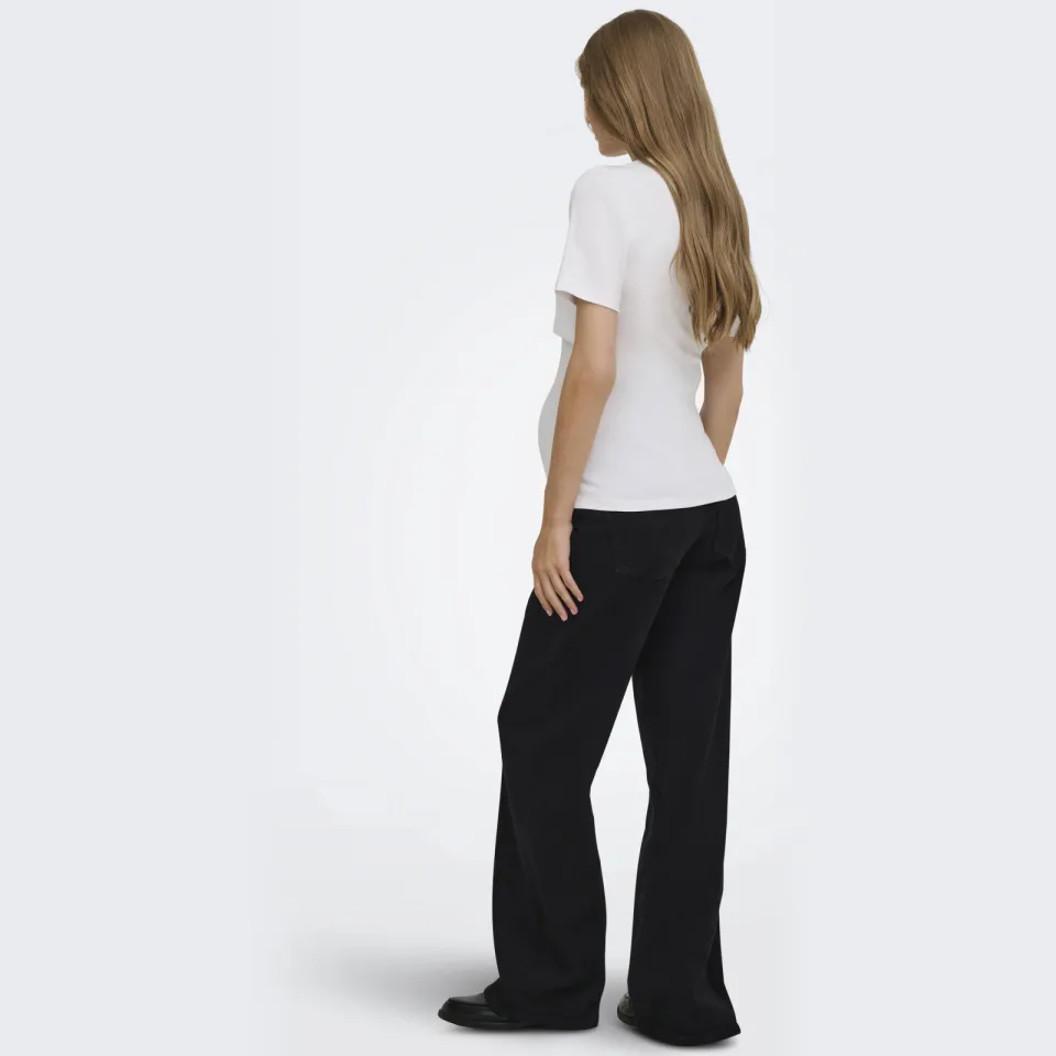 Only MATERNITY OLMSNOW zwangerschaps wide leg jeans - zwart, foto 4