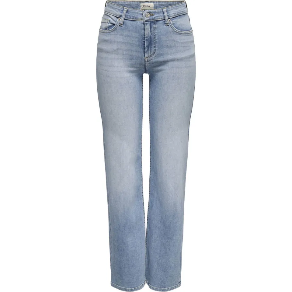 Only jeans regular waist light blue denim, foto 2