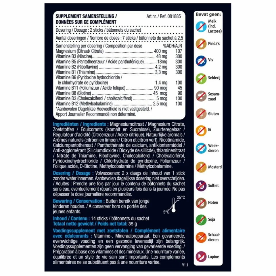 Lucovitaal Magnesium 400 mg 2Go poedersticks, foto 4