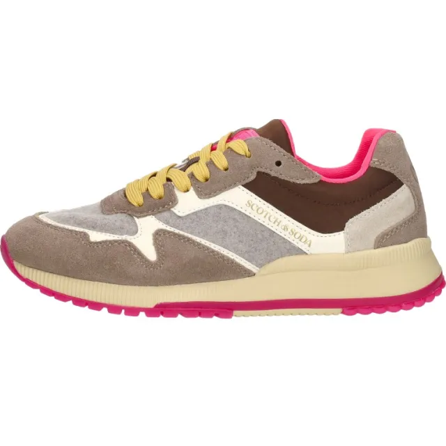 Scotch & Soda Vivi lage sneakers taupe, foto 2