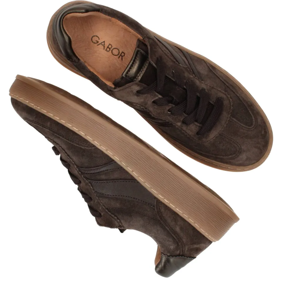 Gabor Perfect Fit 6018 lage sneakers bruin, foto 8