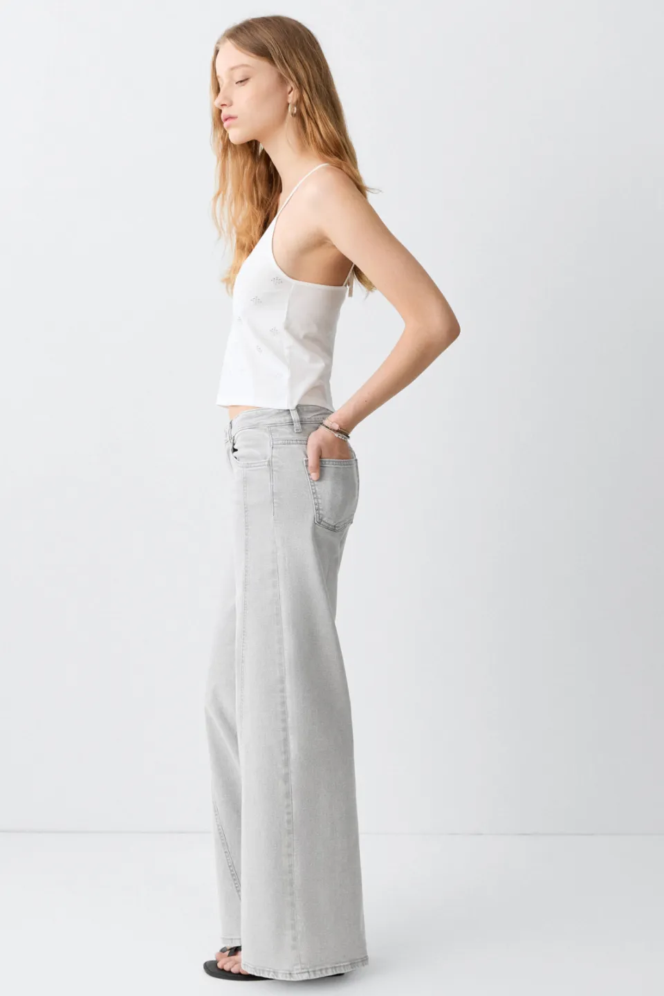 Mango TEEN flared jeans - grijs, foto 3