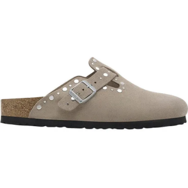 Slippers BIRKENSTOCK Mocassins Boston daim beige