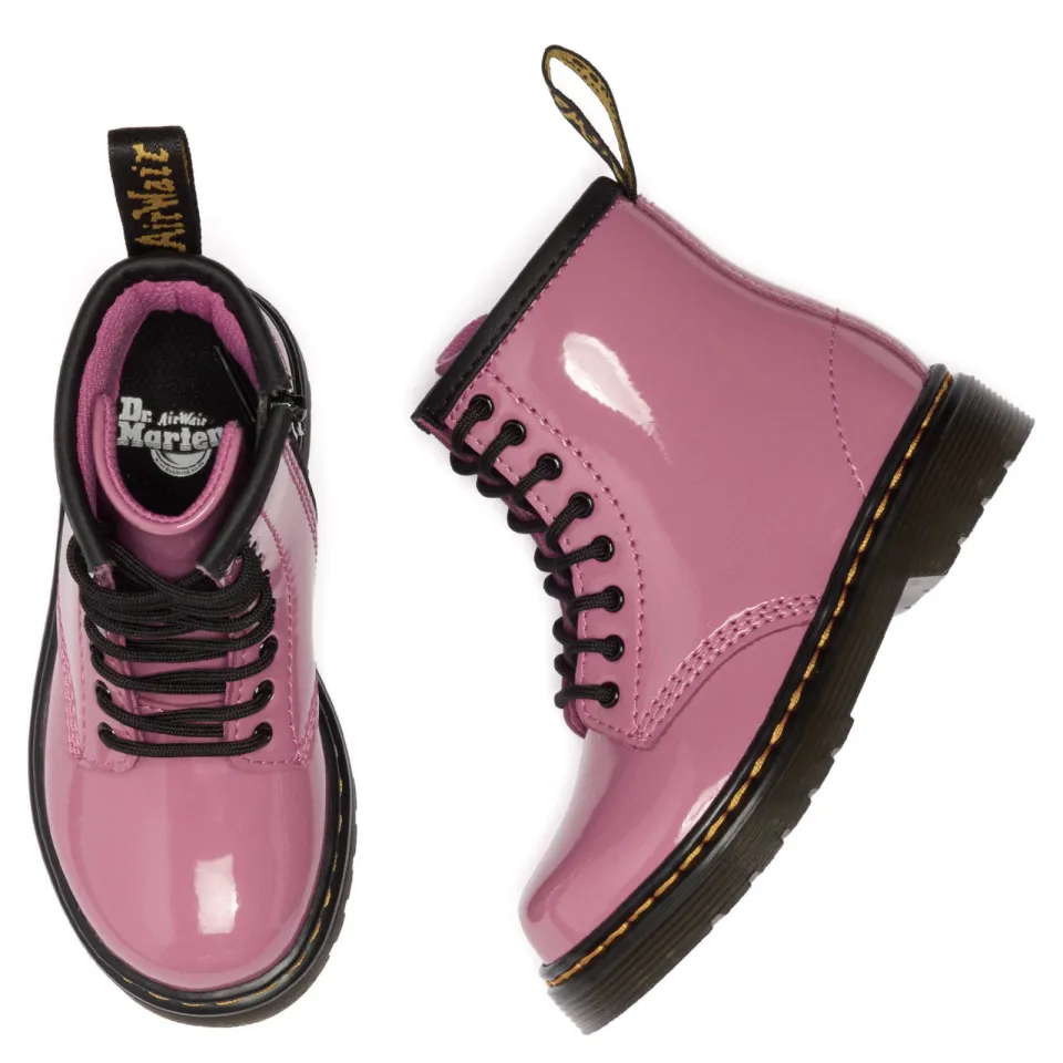Dr. Martens 1460 leren veterboots roze peuter/kleuter, foto 4