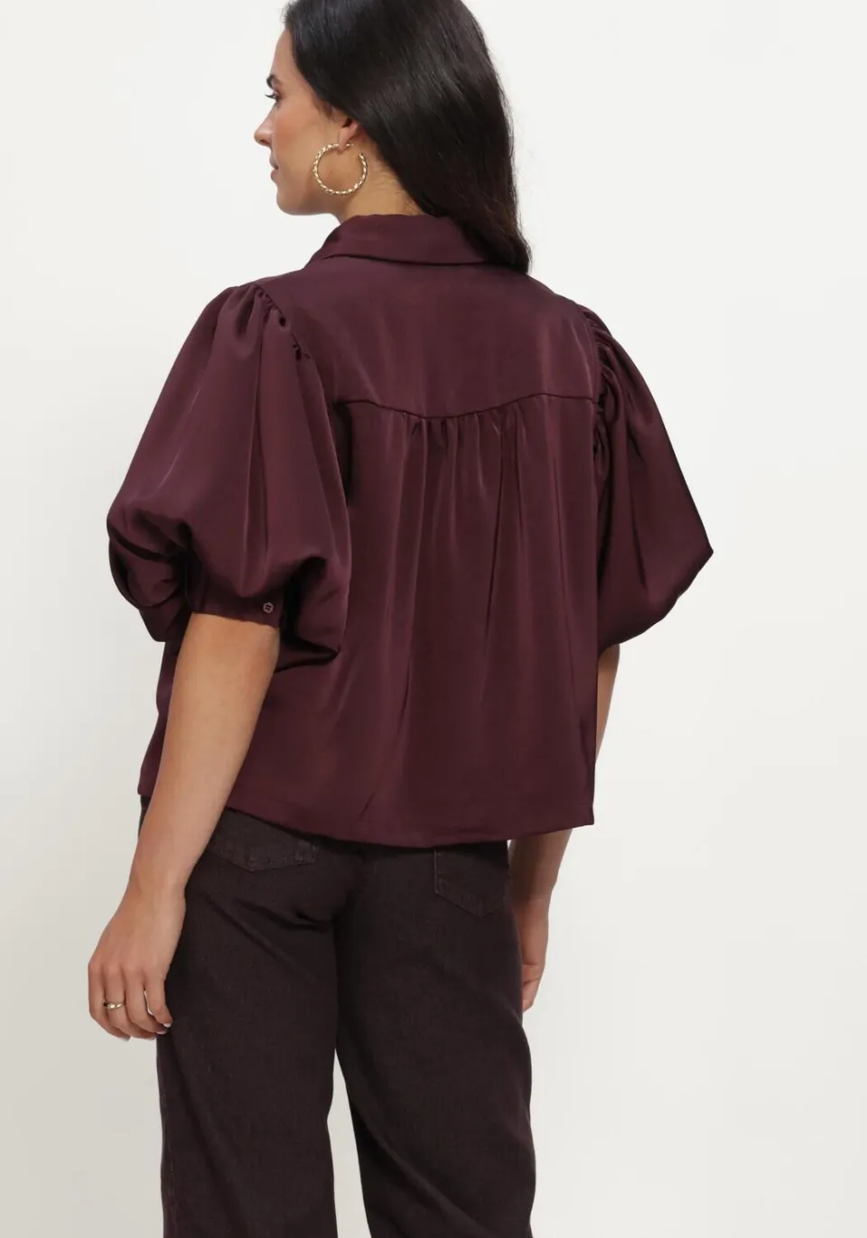 Notre-V Nv-inka blouse bordeaux, foto 2