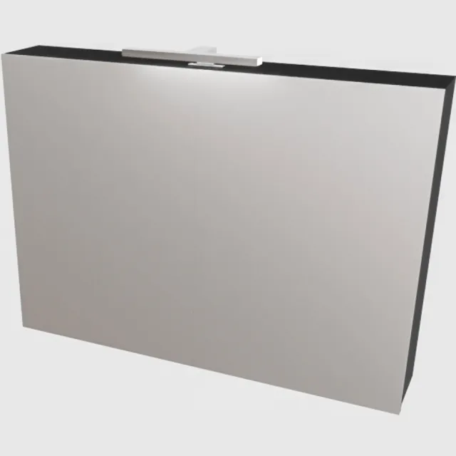 Boss & Wessing Cube spiegelkast 100x70x16 cm mat zwart