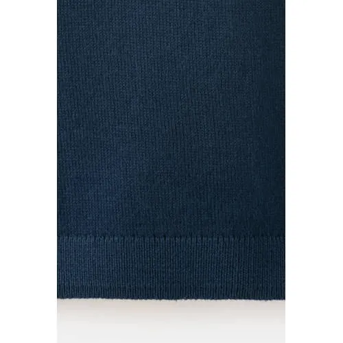 Mango Kids katoenen gebreide trui - marineblauw, foto 3