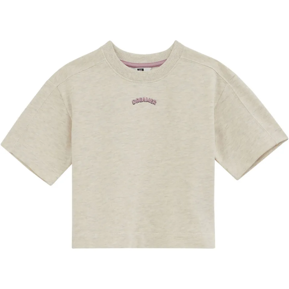 WE Fashion cropped T-shirt beige, foto 2