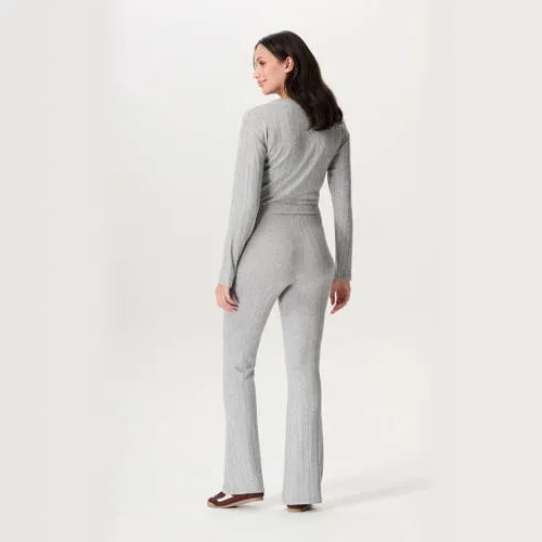 Noppies maternity flared high waist zwangerschapsbroek grijs, foto 3