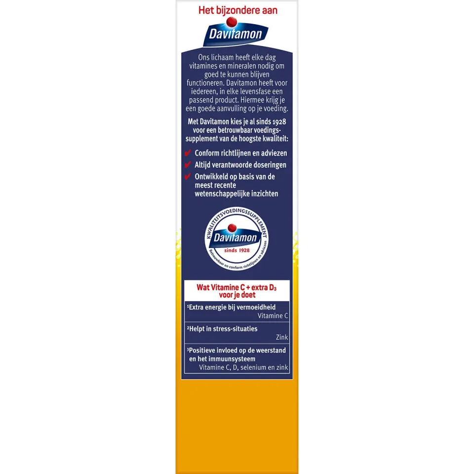 Davitamon Vitamine C + Extra D3 time release tabletten, foto 3