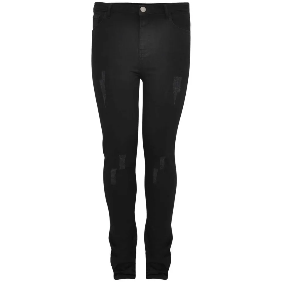 Yoek Jeans destroyed | Zwart, foto 2