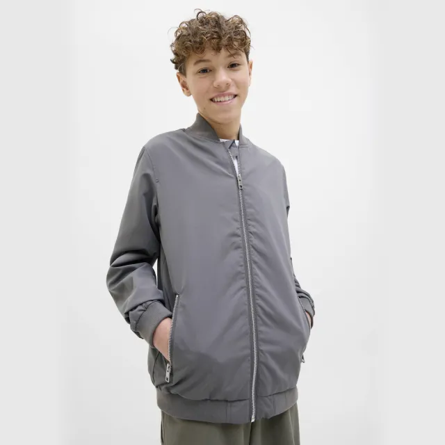 Jack & Jones JJERUSH bomberjack grijs