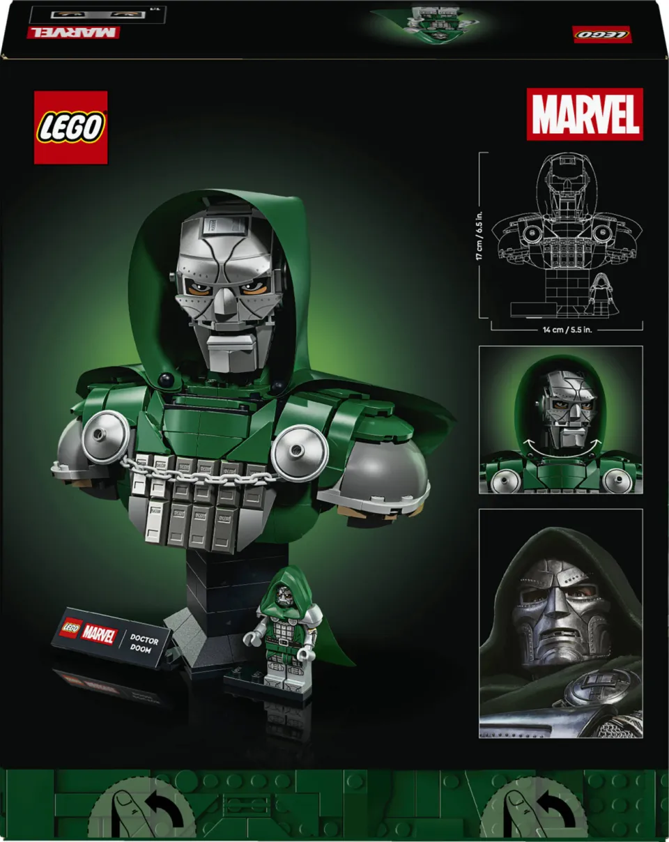 Lego Marvel Doctor Doom Buste Bouwpakket 76345, foto 4
