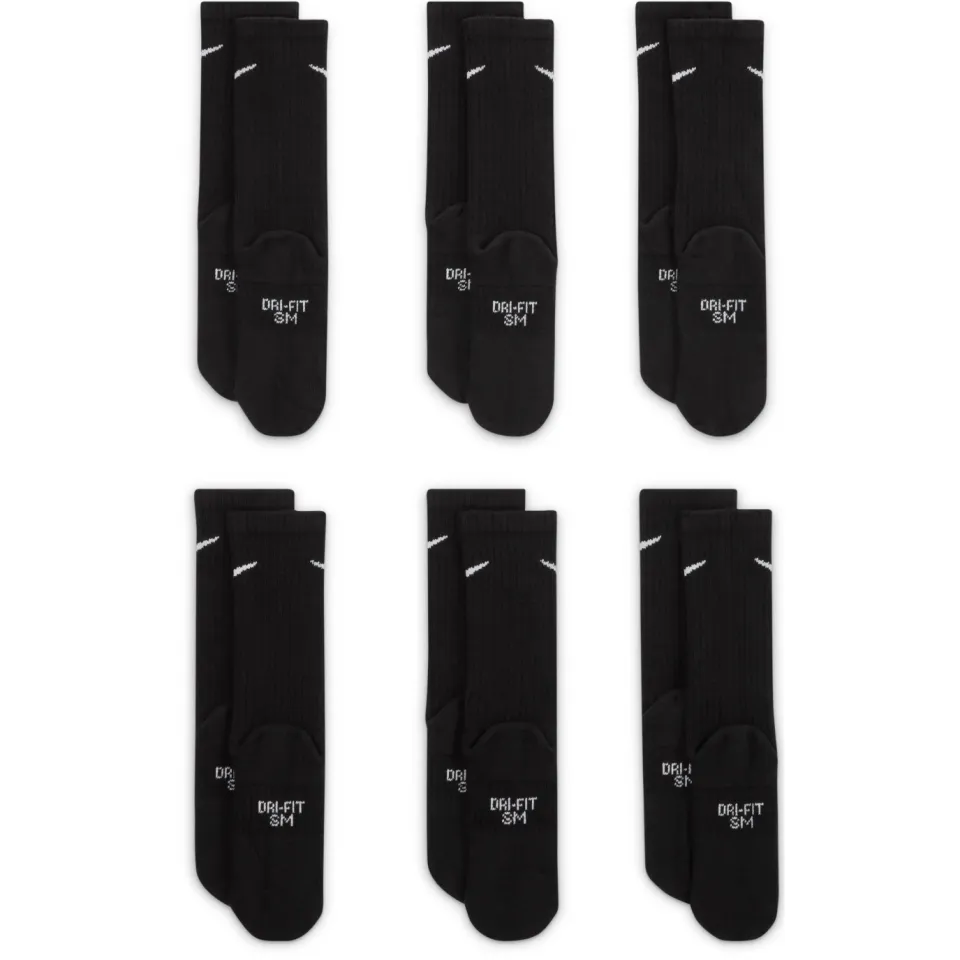 Nike Everyday Cushioned Crew sokken 6-pack zwart, foto 3