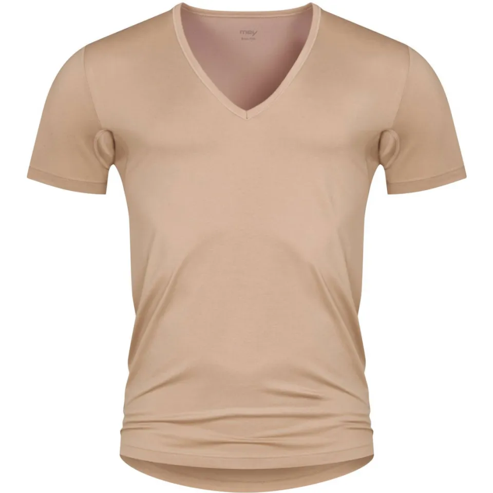 Mey Dry Cotton V-hals ondershirt beige, foto 3