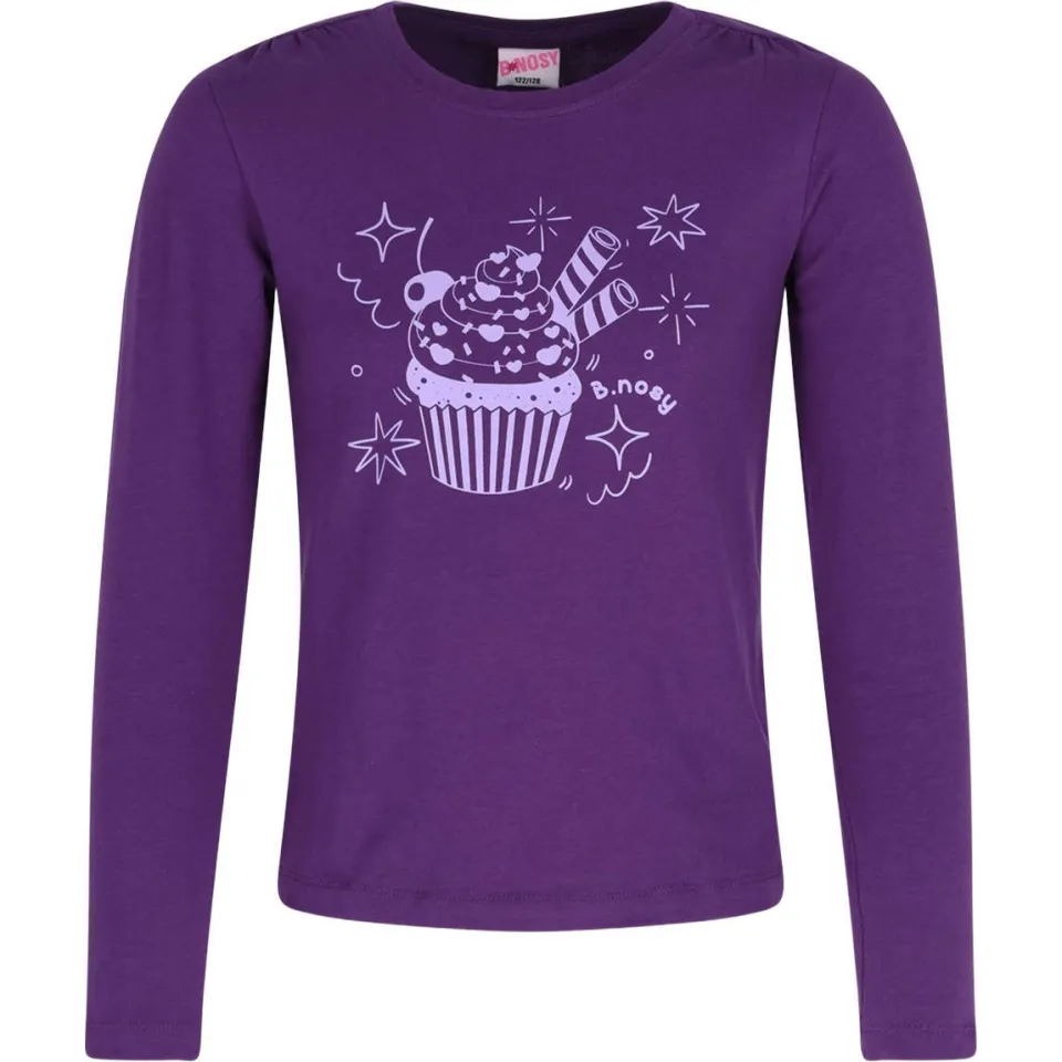 B.Nosy aansluitende longsleeve met print paars, foto 2